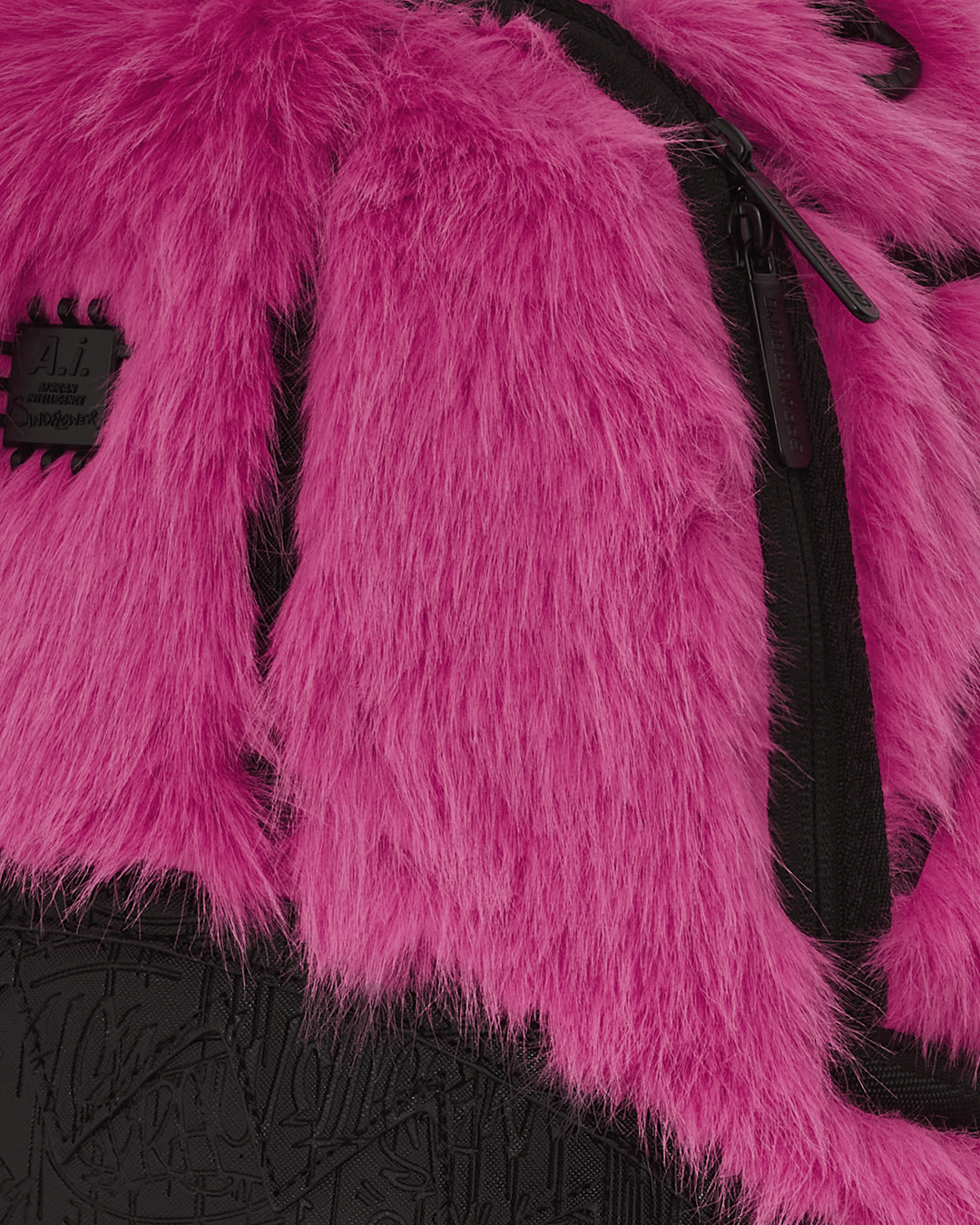 A.I. PINK FUR BACKPACK