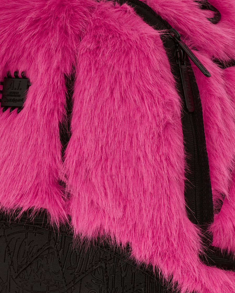 A.I. PINK FUR BACKPACK