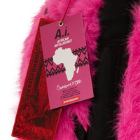 A.I. PINK FUR BACKPACK