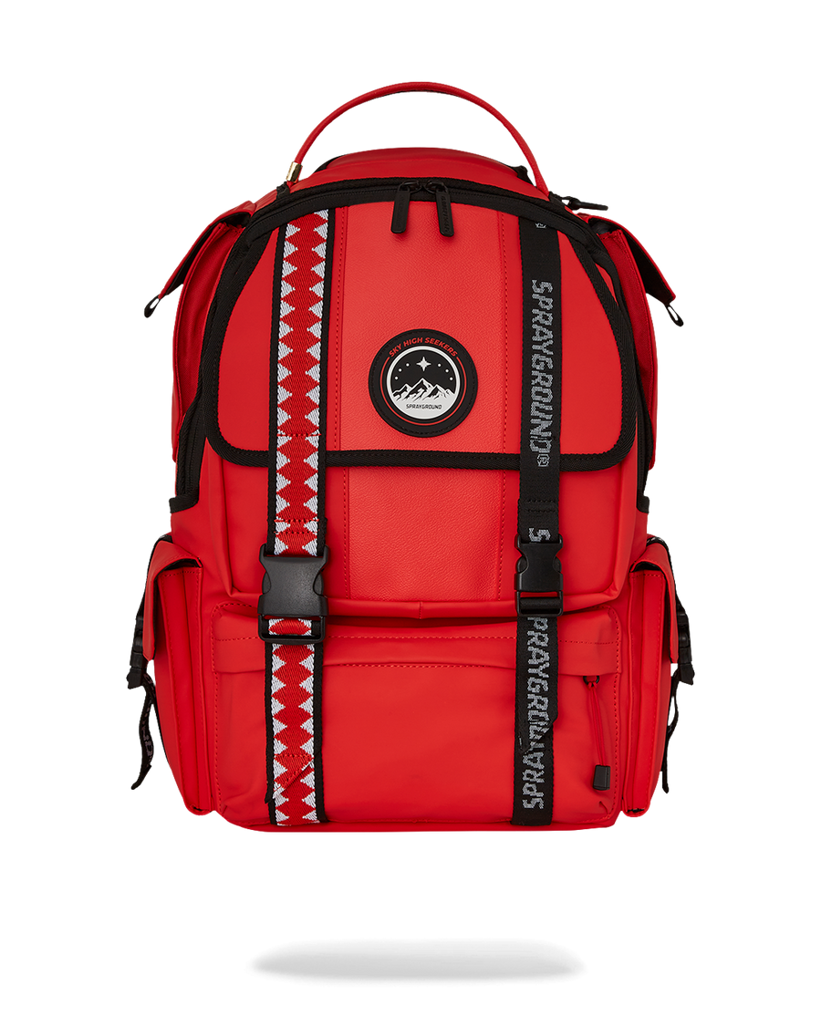 SKY HIGH SEEKERS ASSMETIC ARCTIC RED BACKPACK