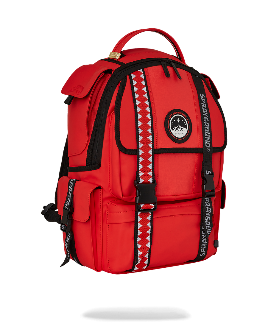 SKY HIGH SEEKERS ASSMETIC ARCTIC RED BACKPACK