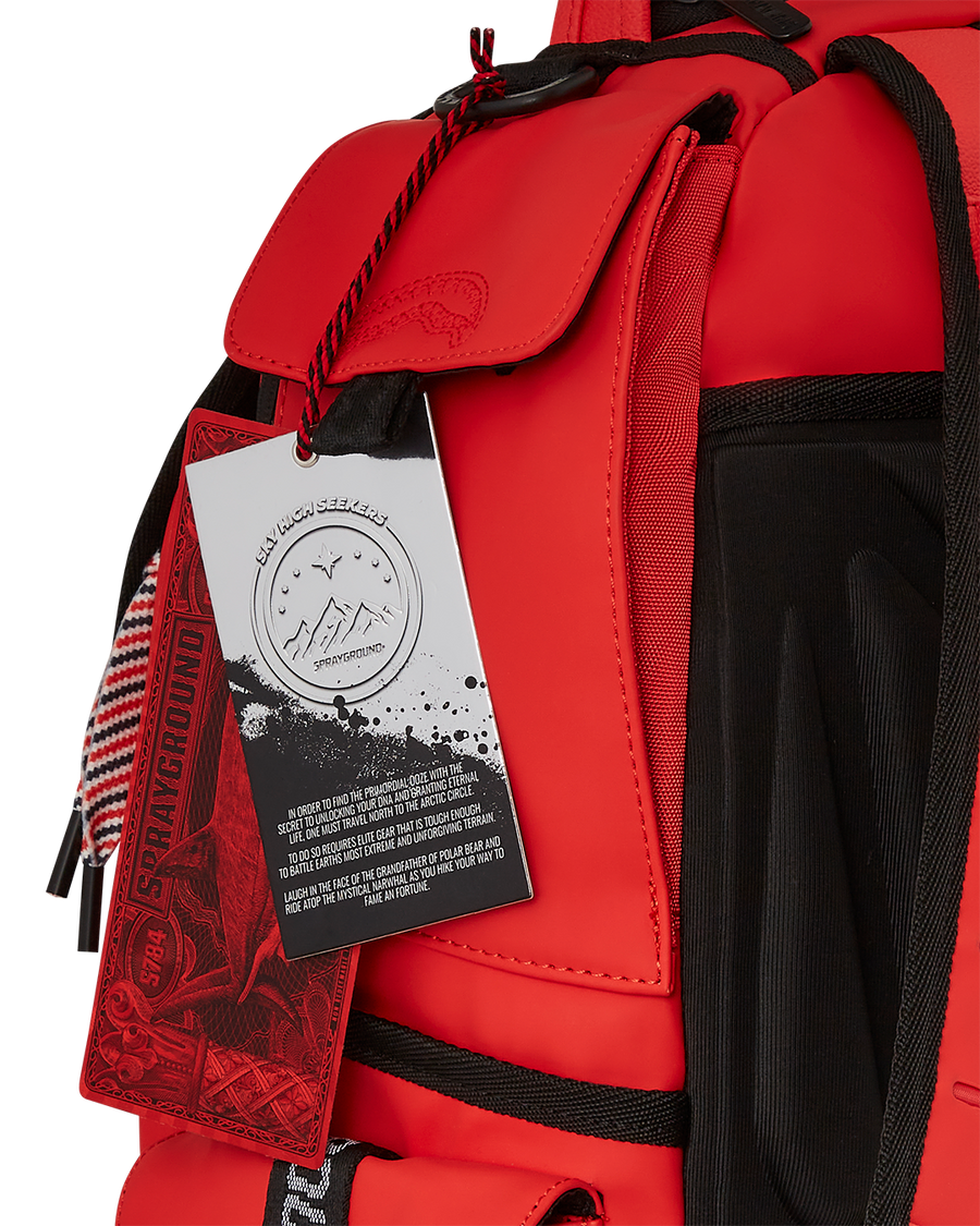 SKY HIGH SEEKERS ASSMETIC ARCTIC RED BACKPACK