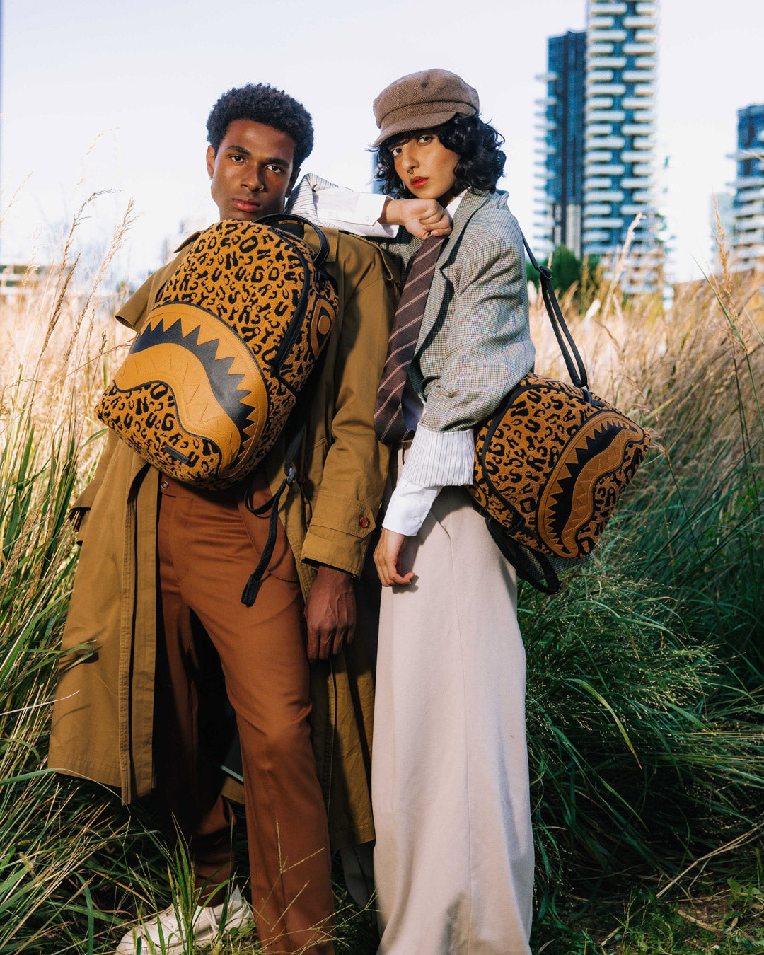 CHEETAH CHENILLE SAVAGE BACKPACK