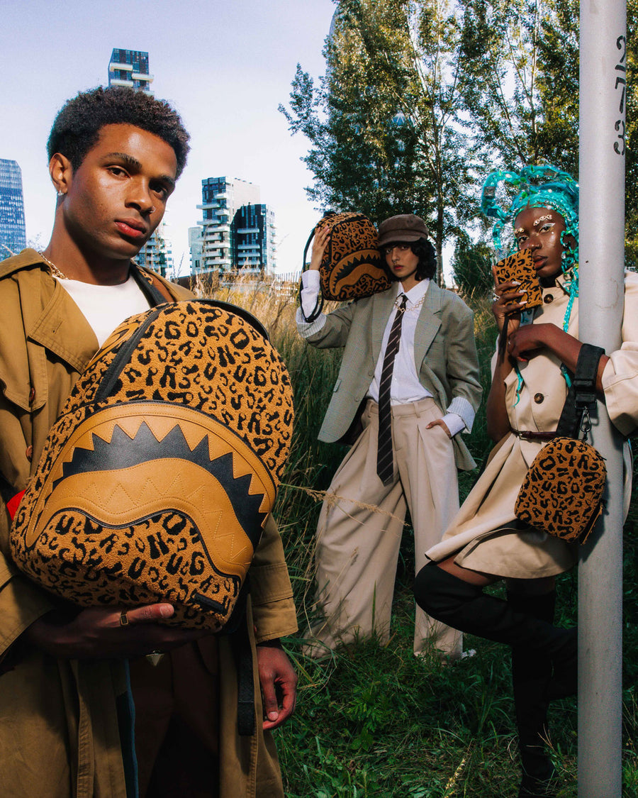 CHEETAH CHENILLE SAVAGE BACKPACK