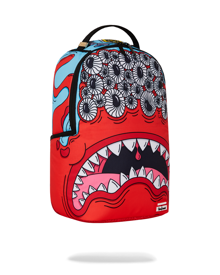 JORGE RODRIGUE EYEZ RED MONSTER BACKPACK