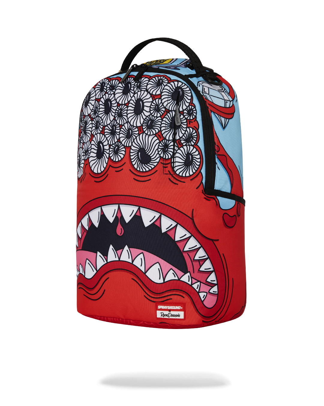 JORGE RODRIGUE EYEZ RED MONSTER BACKPACK