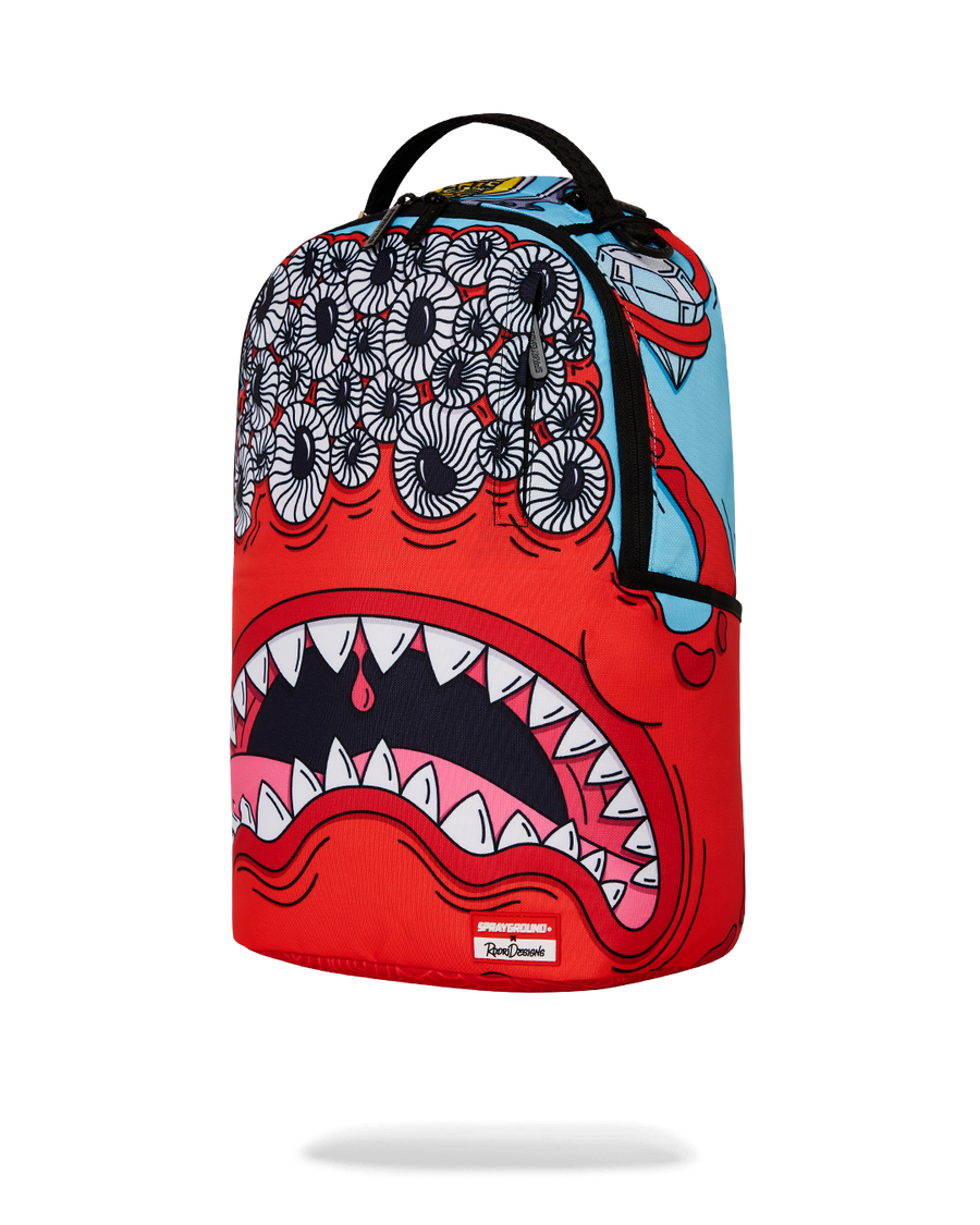 JORGE RODRIGUE EYEZ RED MONSTER BACKPACK