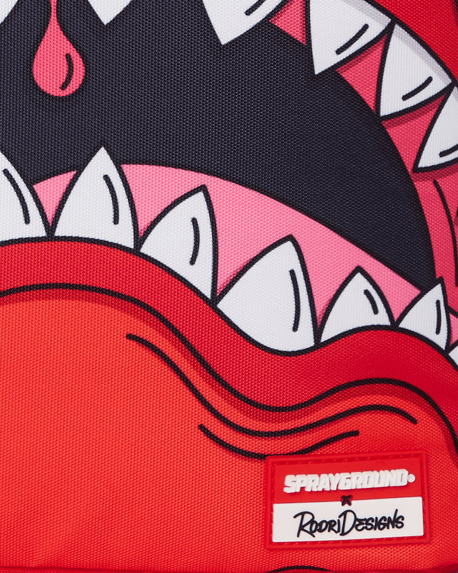 JORGE RODRIGUE EYEZ RED MONSTER BACKPACK