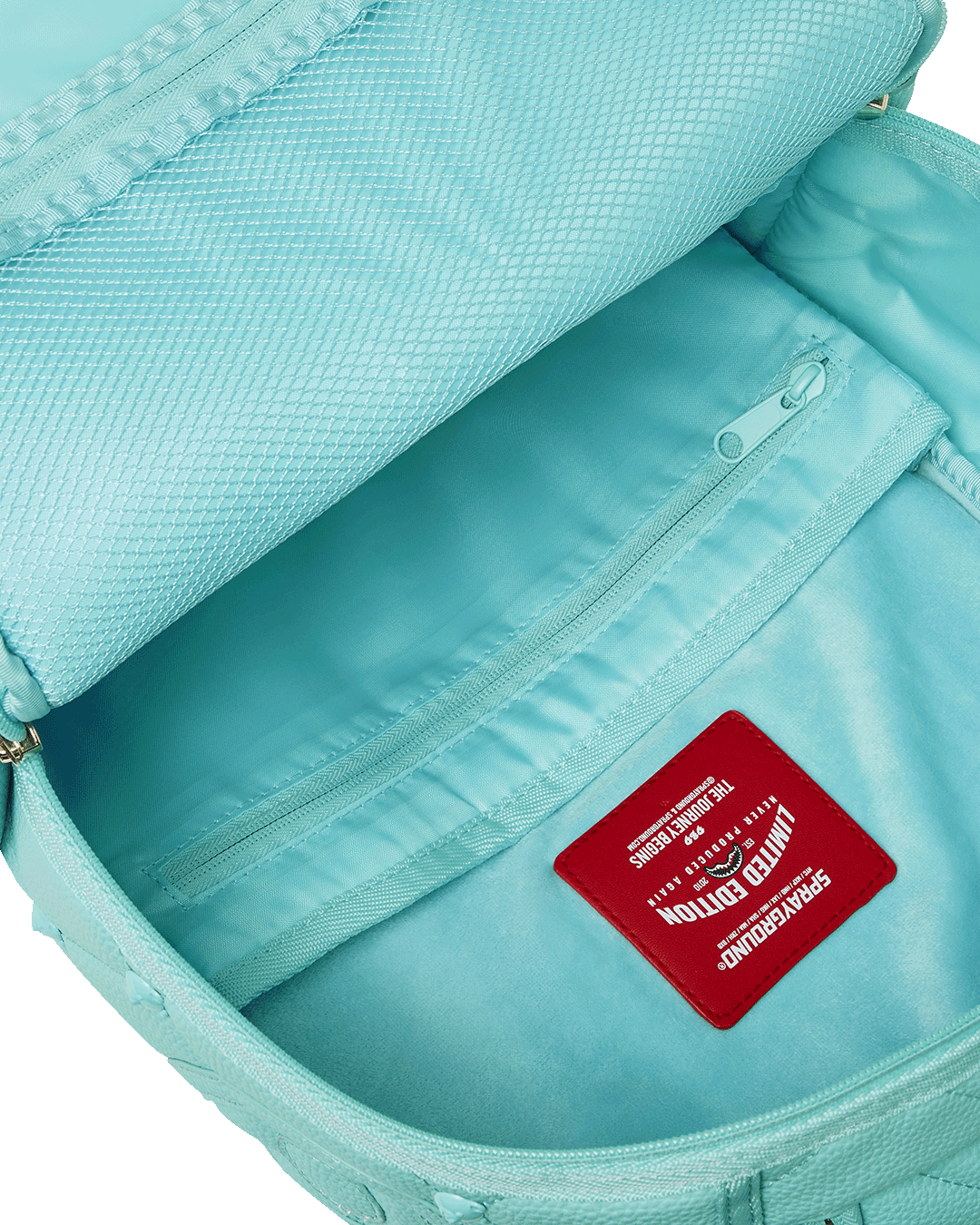 TURQ BLUE STUD DLXSV BACKPACK