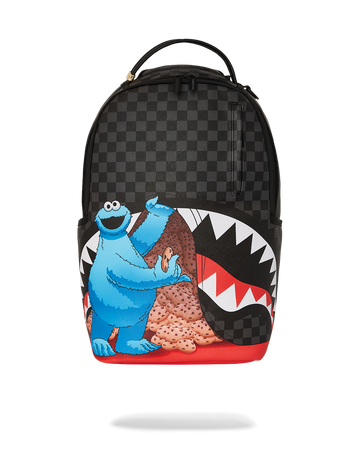 SESAME STREET COOKIE MONSTER SNEAKING A BITE DLXSV BACKPACK