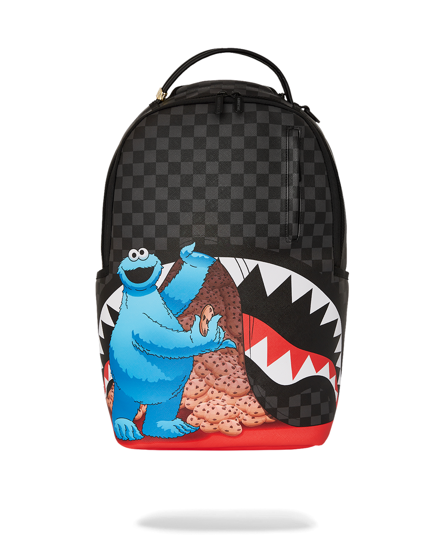 SESAME STREET COOKIE MONSTER SNEAKING A BITE DLXSV BACKPACK