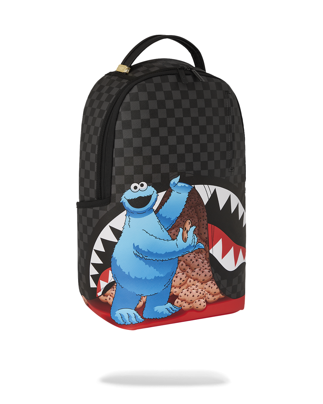 SESAME STREET COOKIE MONSTER SNEAKING A BITE DLXSV BACKPACK