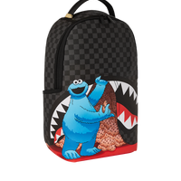 SESAME STREET COOKIE MONSTER SNEAKING A BITE DLXSV BACKPACK