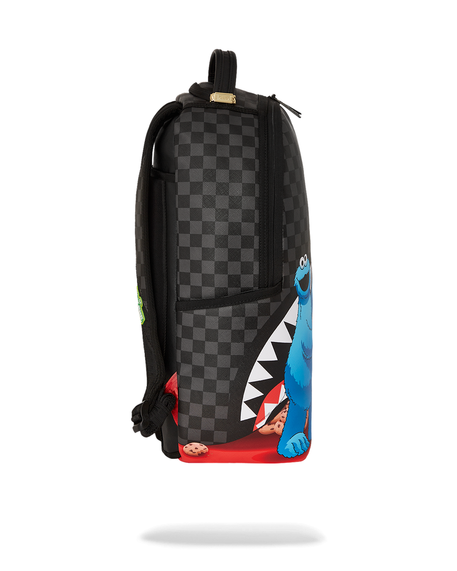 SESAME STREET COOKIE MONSTER SNEAKING A BITE DLXSV BACKPACK