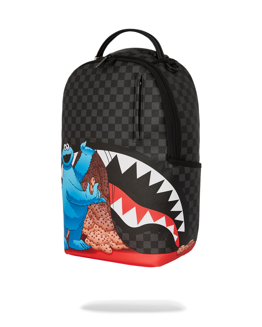 SESAME STREET COOKIE MONSTER SNEAKING A BITE DLXSV BACKPACK