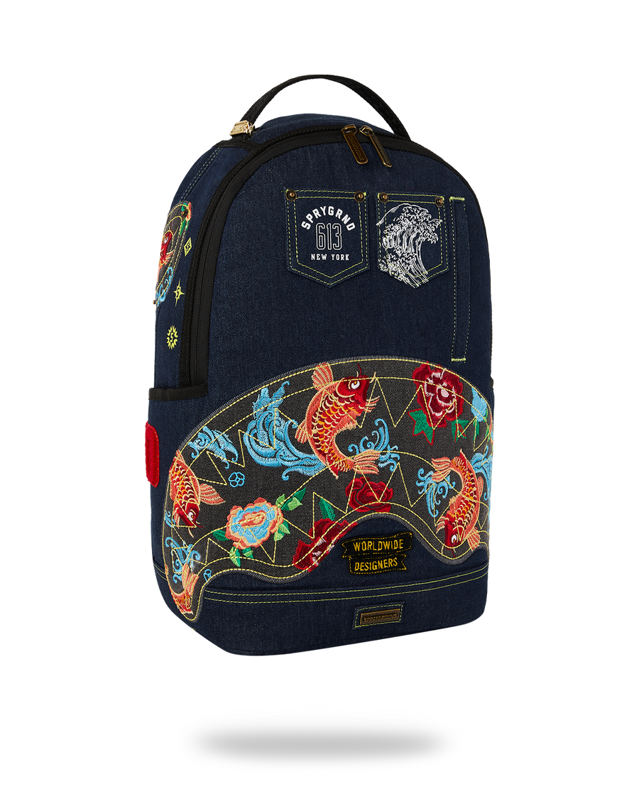 EVISU STYLE DLX-DENIM BACKPACK
