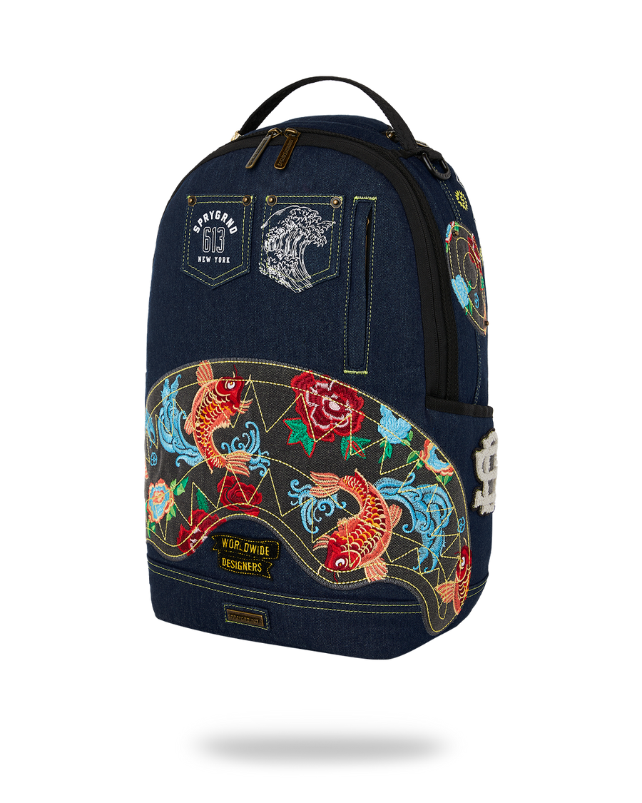 EVISU STYLE DLX-DENIM BACKPACK