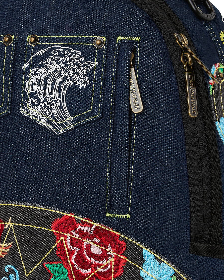 EVISU STYLE DLX-DENIM BACKPACK