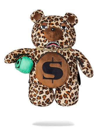 LEOPARD MONEYBEAR TEDDY BEAR BACKPACK