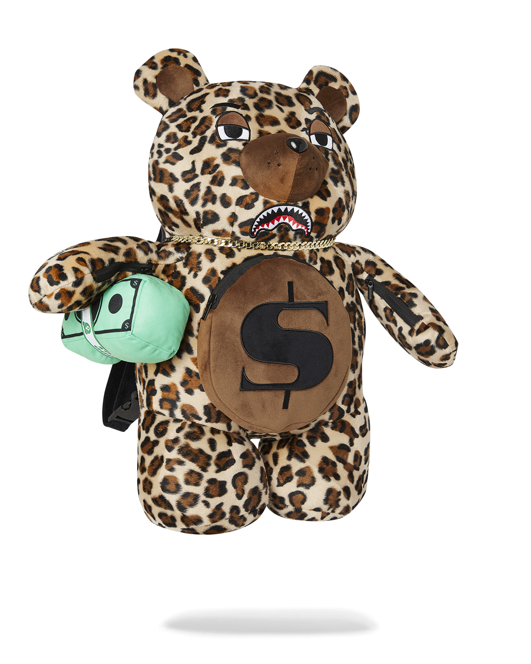 LEOPARD MONEYBEAR TEDDY BEAR BACKPACK