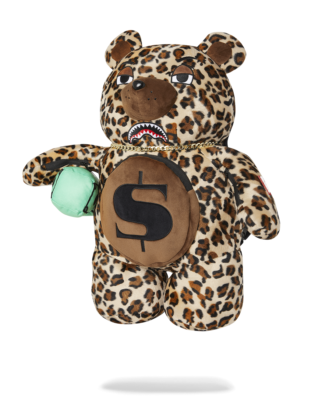 LEOPARD MONEYBEAR TEDDY BEAR BACKPACK