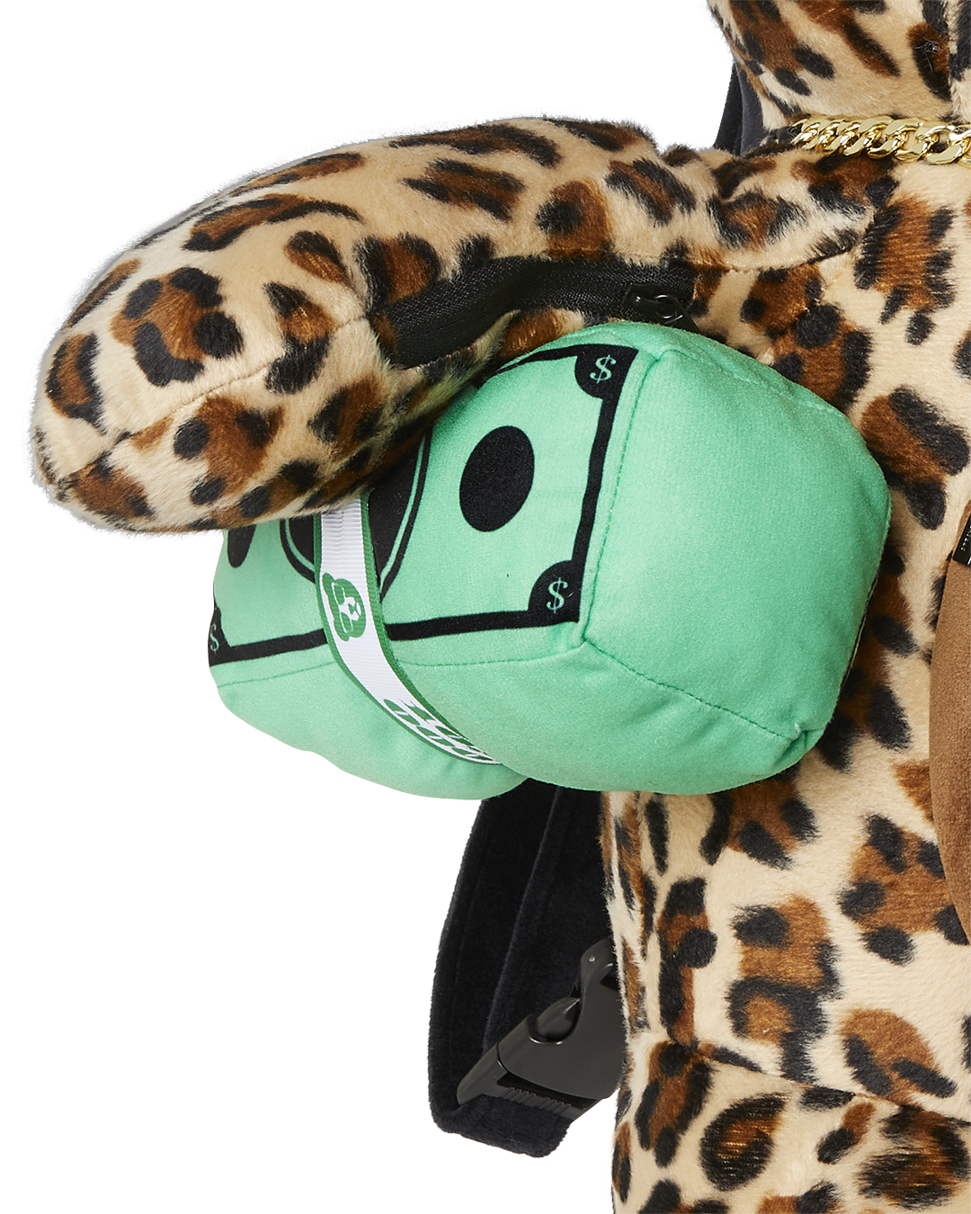 LEOPARD MONEYBEAR TEDDY BEAR BACKPACK