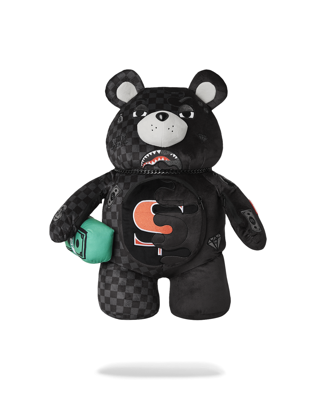 UNFINISHED SHARK MONEYBEAR BACKPACK