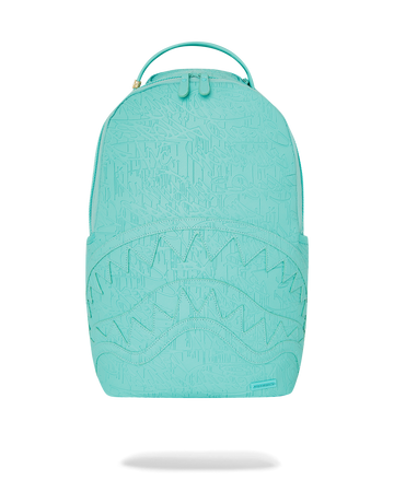 AQUA EMBOSSED GRAFFITI DLXSV BACKPACK