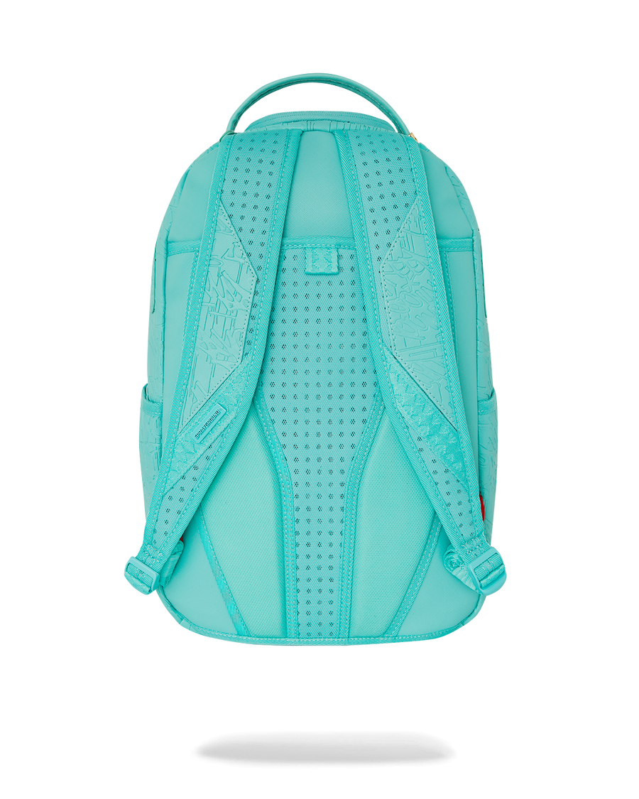 AQUA EMBOSSED GRAFFITI DLXSV BACKPACK