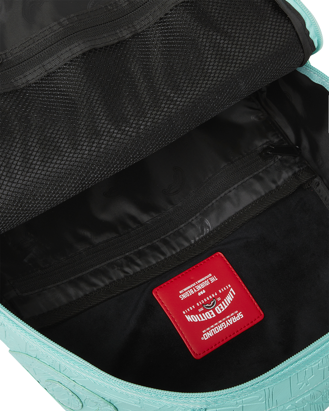 AQUA EMBOSSED GRAFFITI DLXSV BACKPACK