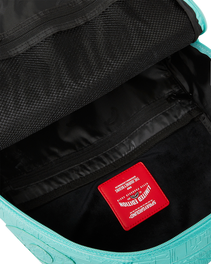 AQUA EMBOSSED GRAFFITI DLXSV BACKPACK