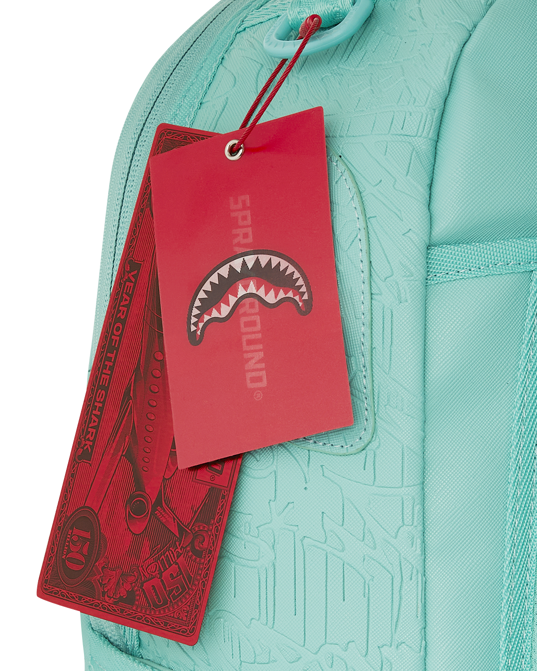 AQUA EMBOSSED GRAFFITI DLXSV BACKPACK