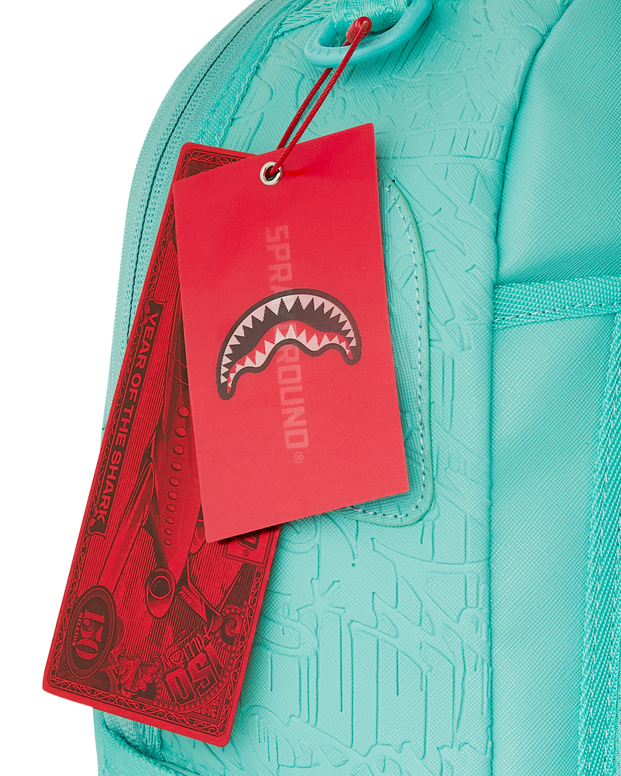 AQUA EMBOSSED GRAFFITI DLXSV BACKPACK