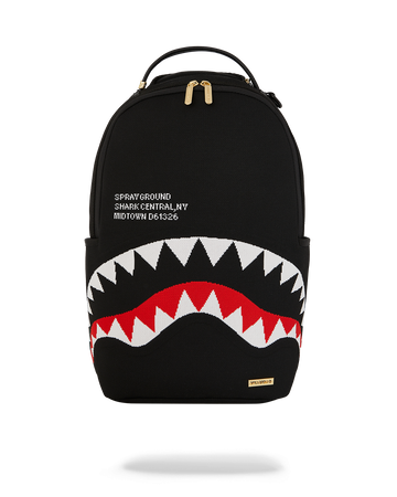 SHARK CENTRAL KNIT BLACK DLX-KNIT BACKPACK
