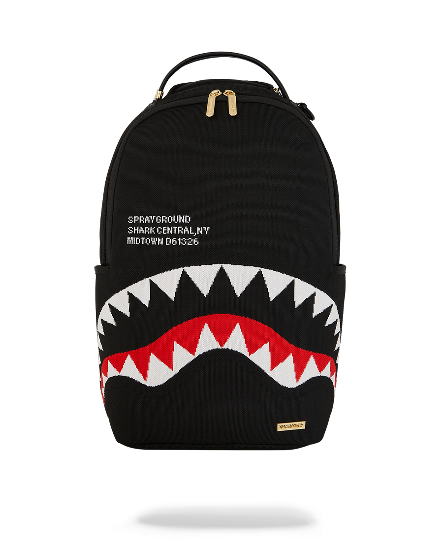 SHARK CENTRAL KNIT BLACK DLX-KNIT BACKPACK