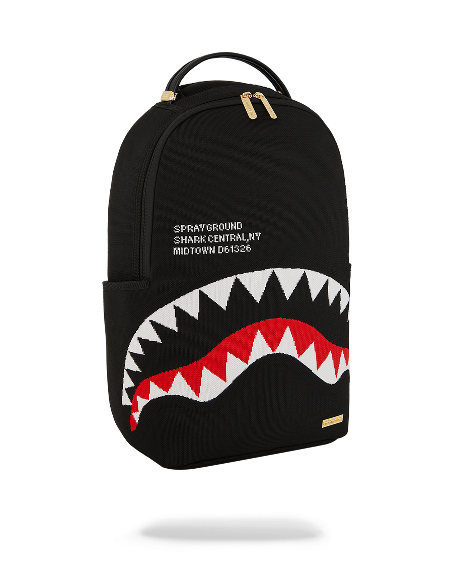 SHARK CENTRAL KNIT BLACK DLX-KNIT BACKPACK