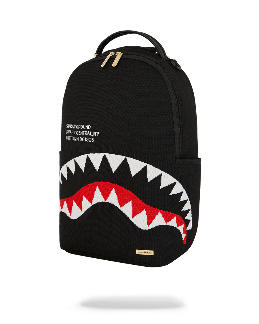 SHARK CENTRAL KNIT BLACK DLX-KNIT BACKPACK
