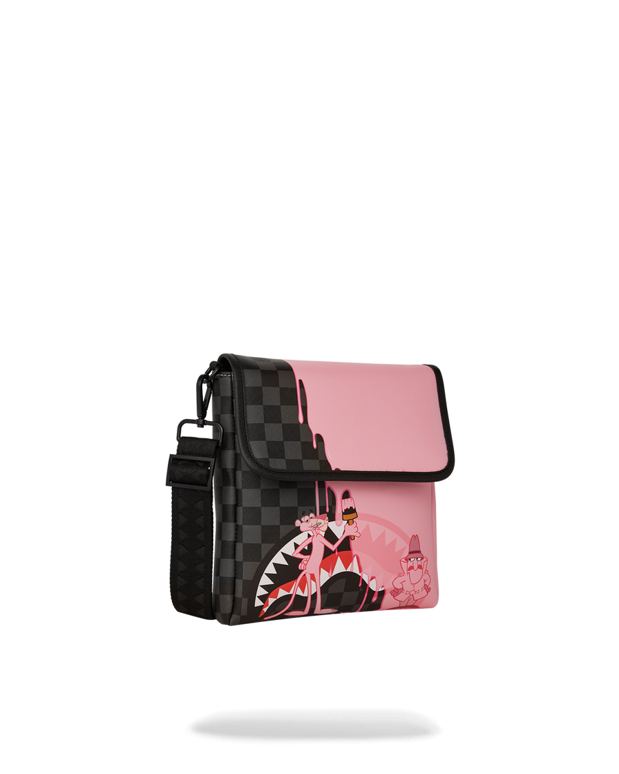 PINK PANTHER HALF PAINTED MESSENGER SLING
