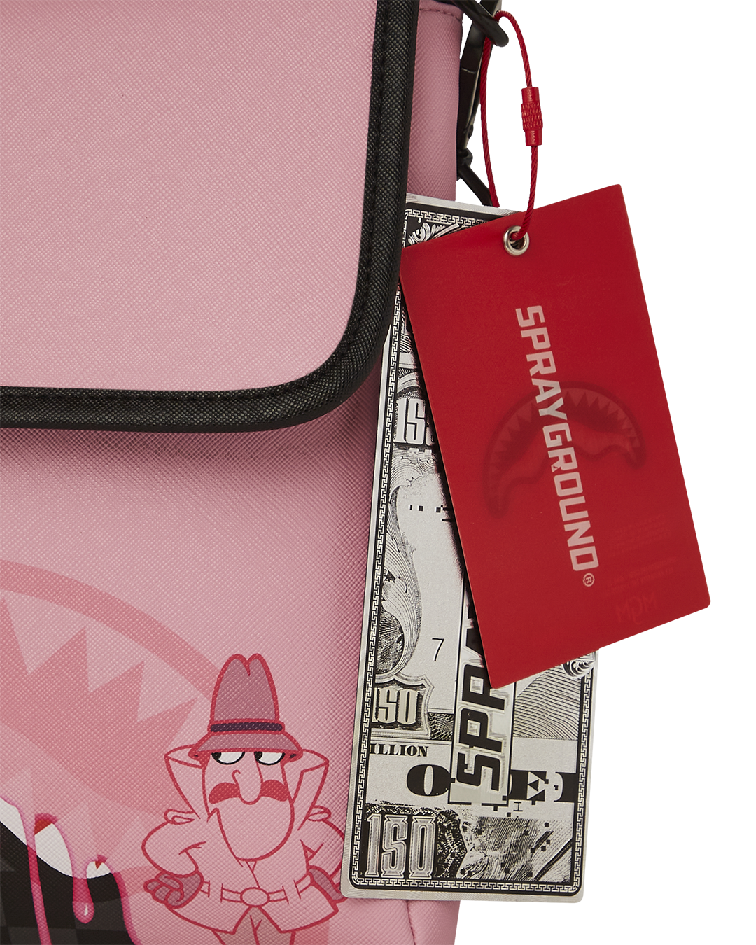 PINK PANTHER HALF PAINTED MESSENGER SLING
