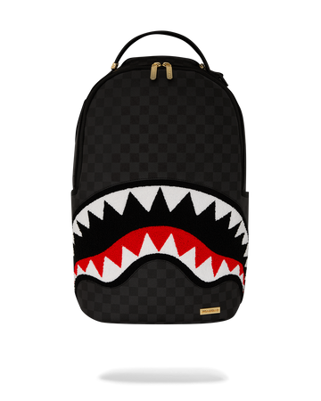 BLACK CHENILLE SIP DLXSV BACKPACK