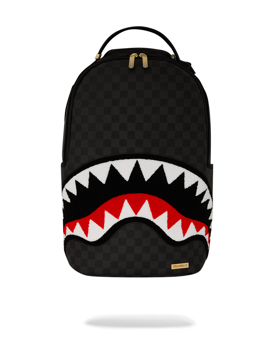BLACK CHENILLE SIP DLXSV BACKPACK