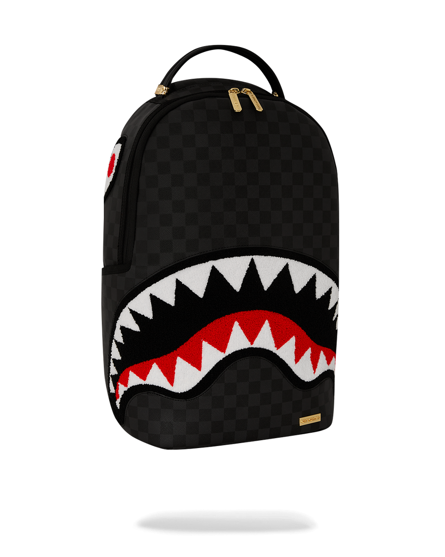 BLACK CHENILLE SIP DLXSV BACKPACK