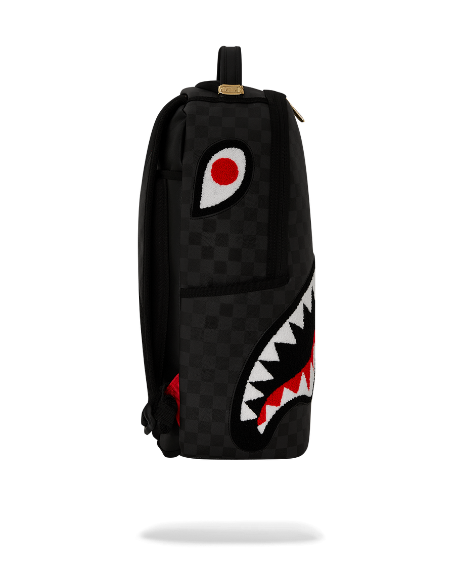 BLACK CHENILLE SIP DLXSV BACKPACK