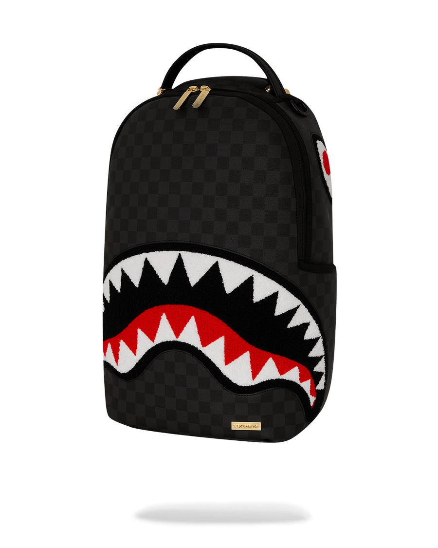 BLACK CHENILLE SIP DLXSV BACKPACK