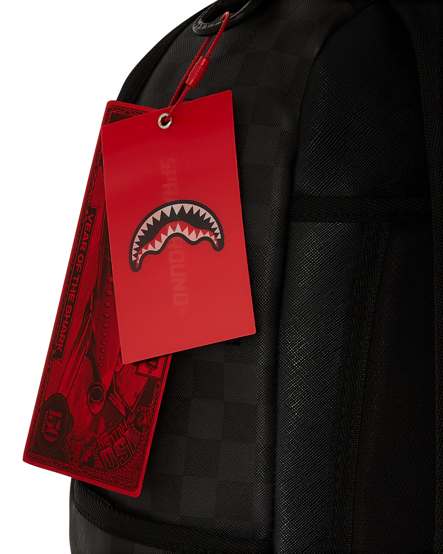 BLACK CHENILLE SIP DLXSV BACKPACK