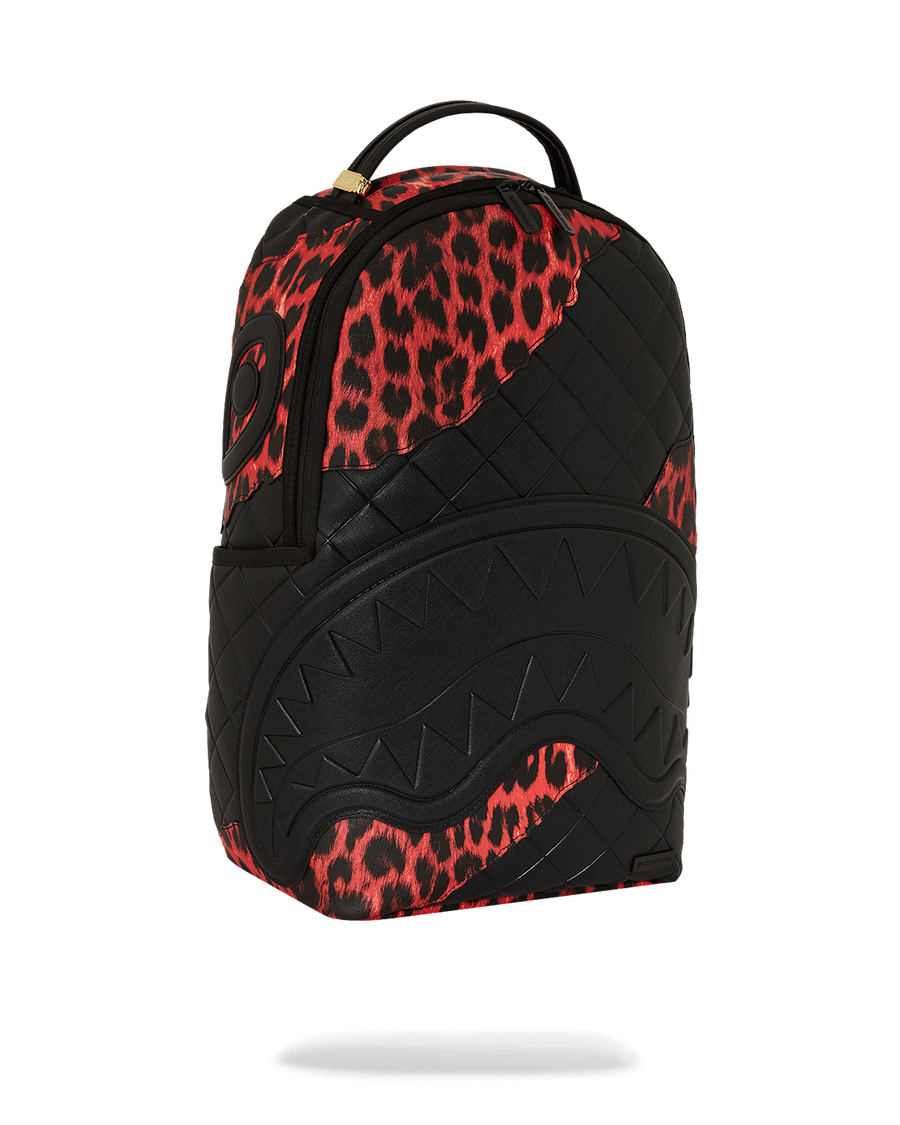 RED LEOPARD PUFFER DLX BACKPACK
