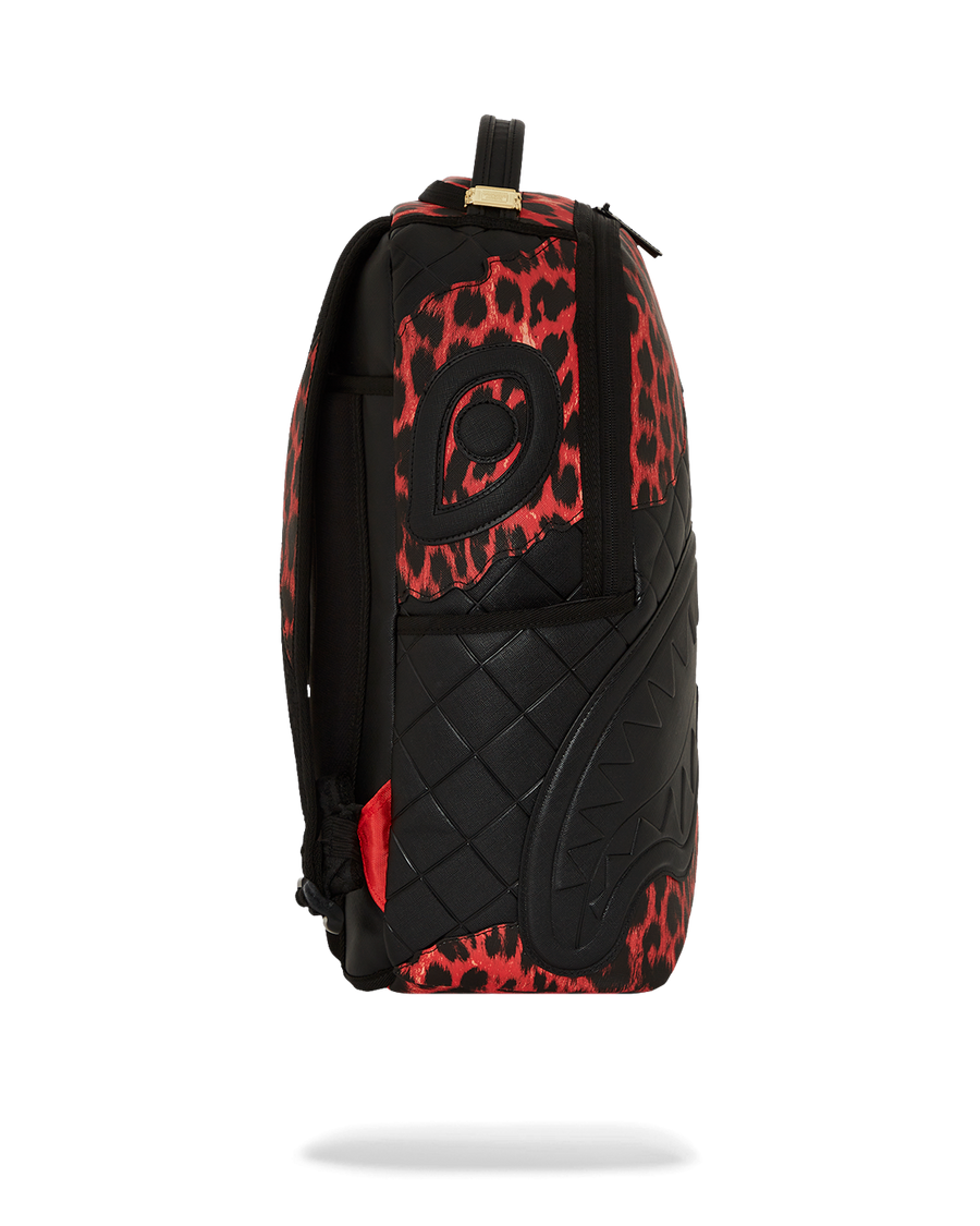 RED LEOPARD PUFFER DLX BACKPACK