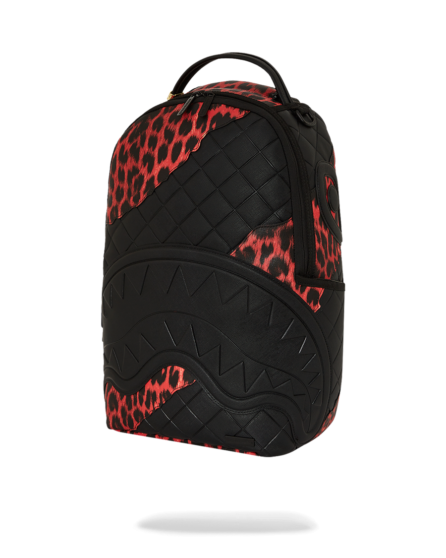 RED LEOPARD PUFFER DLX BACKPACK