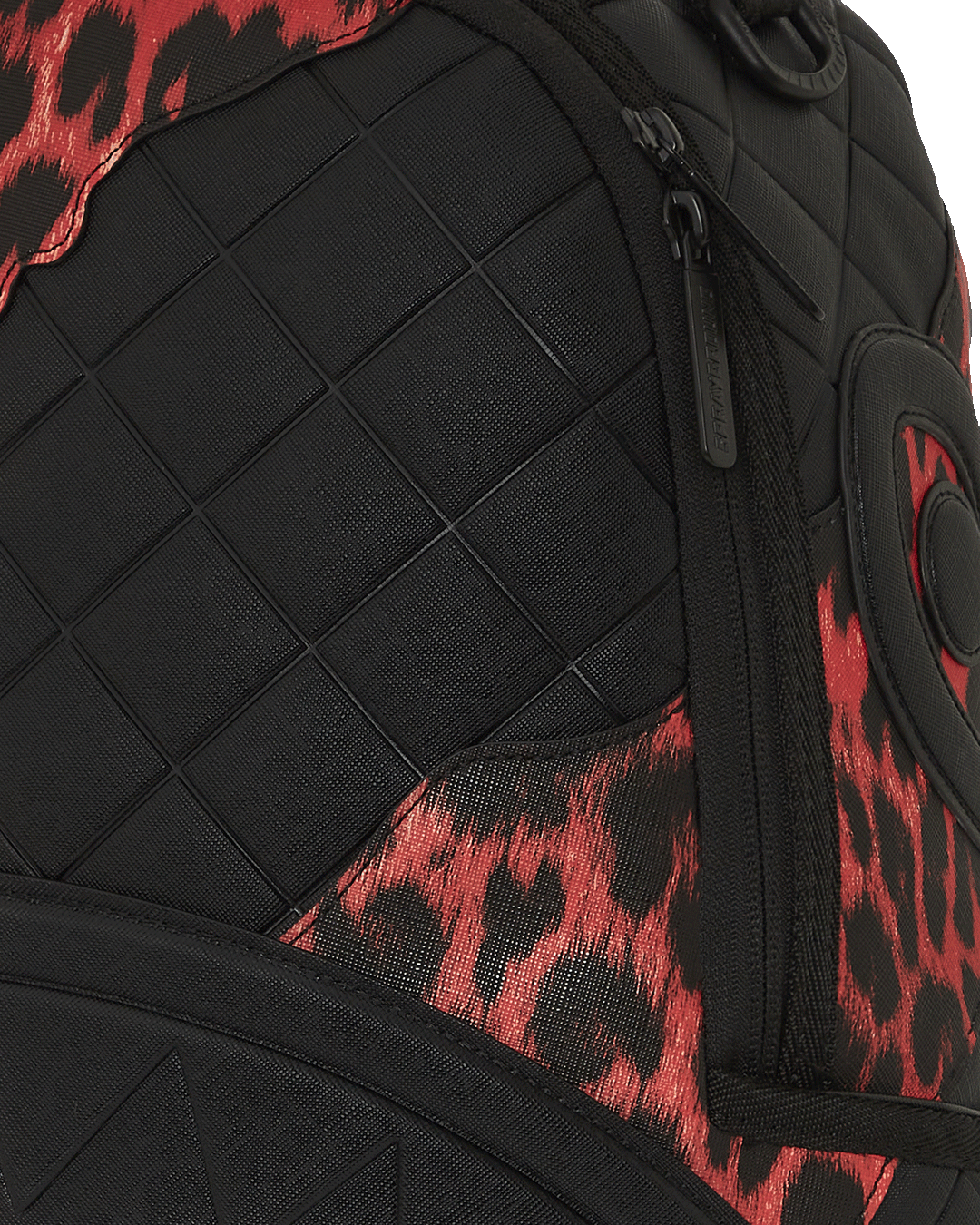 RED LEOPARD PUFFER DLX BACKPACK