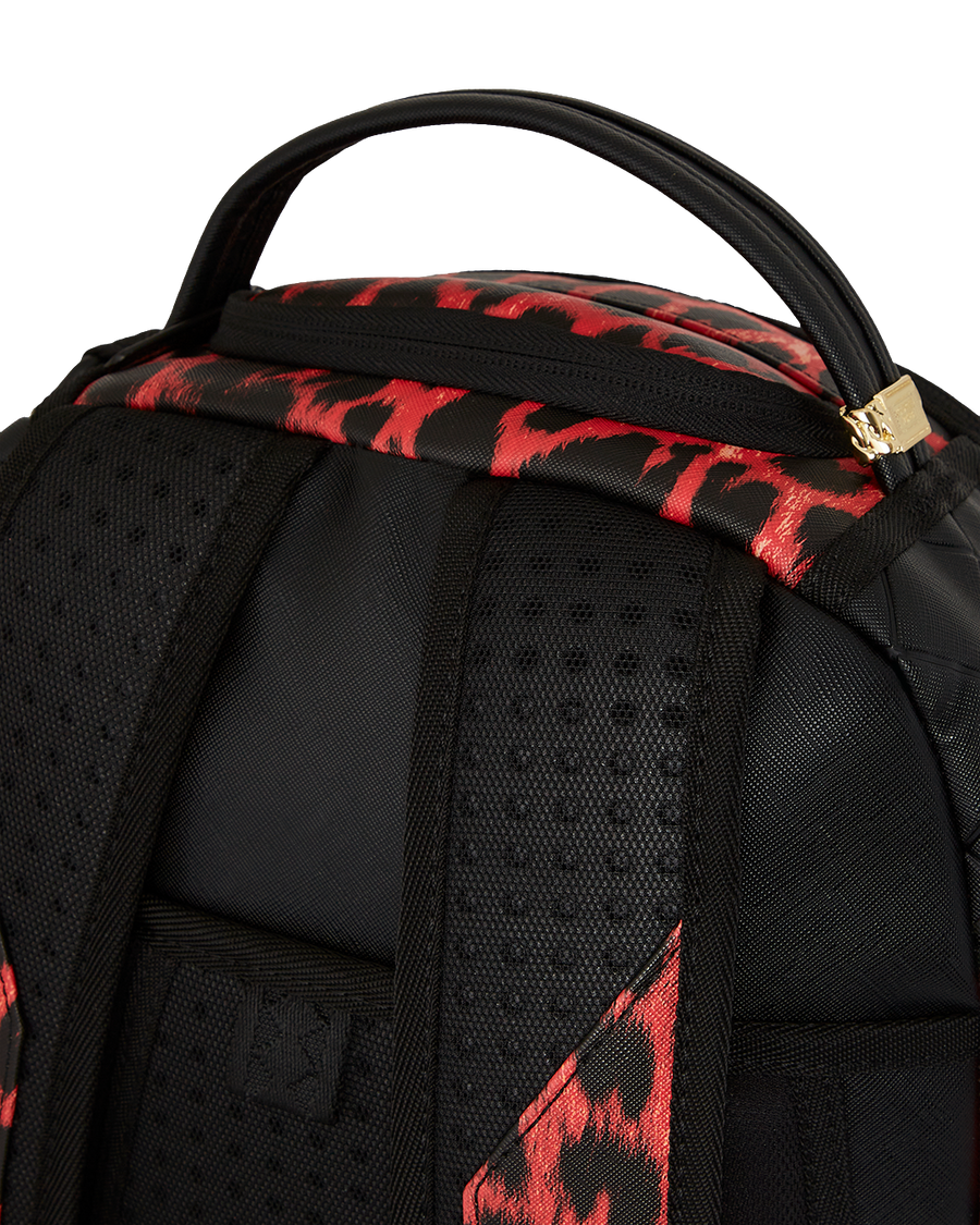 RED LEOPARD PUFFER DLX BACKPACK